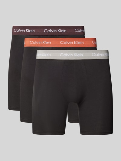 Calvin Klein Underwear Trunks mit Logo-Bund im 3er-Pack Black 1