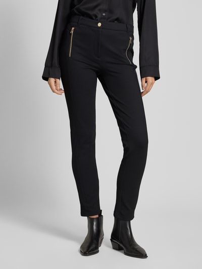 Christian Berg Woman Regular fit broek met ritszakken opzij Zwart - 4