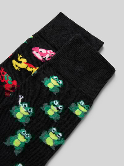 Christian Berg Men Sokken met elastische ribboordjes in een set van 2 paar Zwart - 2