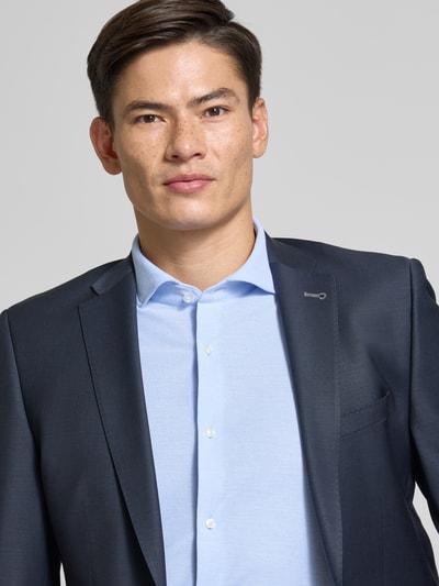 BOSS Koszula biznesowa o kroju slim fit z dżerseju Błękitny 3