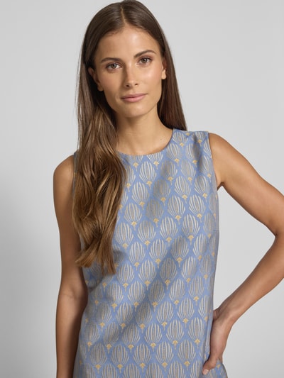 JOOP! Kokerjurk met ronde hals, model 'Debbie' Lichtblauw - 3