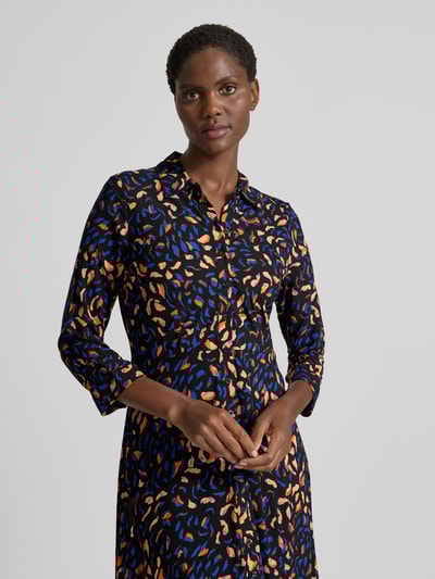 YAS Maxi-jurk met knoopsluiting, model 'SAVANNA' Zwart - 3