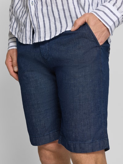 Pierre Cardin Regular Fit Bermudas in Denim-Optik mit Paspeltasche Dunkelblau 3
