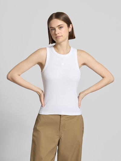 Carhartt Work In Progress Tanktop in Ripp-Optik Modell 'Philips' Weiss 4