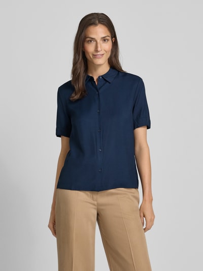 Tommy Hilfiger Relaxed fit blouse met korte mouwen Marineblauw - 4