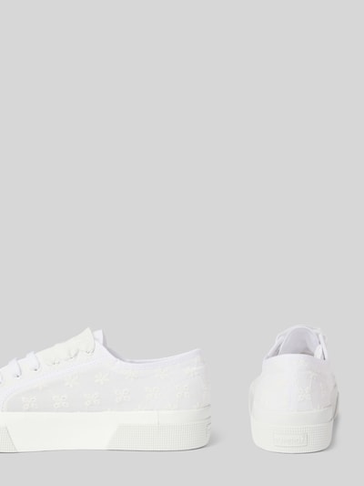 Superga Sneaker mit Label-Detail Modell '2750 FLOWER SANGALLO' Weiss 2