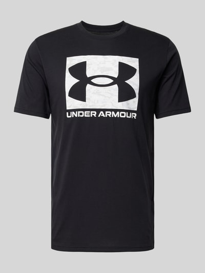 Under Armour Boxy fit T-shirt met labelprint Zwart - 2