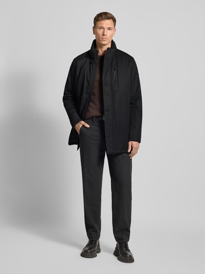 bugatti Regular fit parka met opstaande kraag Zwart - 1