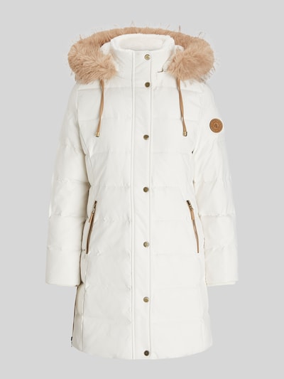 Lauren Ralph Lauren Regular Fit Daunenmantel mit Besatz aus Webpelz Ecru 2