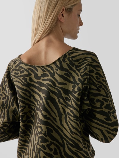 Dundas Sweatshirt mit Animal-Print Oliv 3