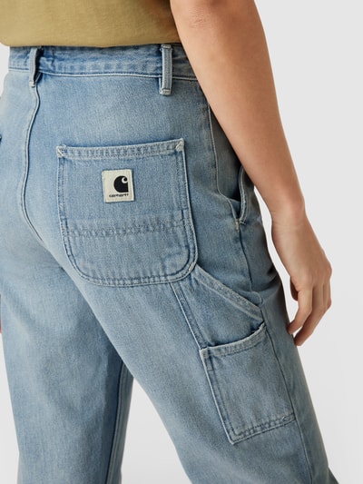 Carhartt Work In Progress Boyfriend Fit Jeans aus Baumwolle Hellblau 3