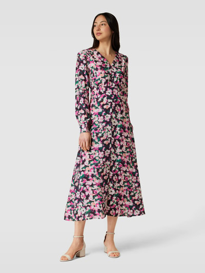 FREE/QUENT Maxi-jurk met all-over motiefprint, model 'Caisa' Felroze - 4