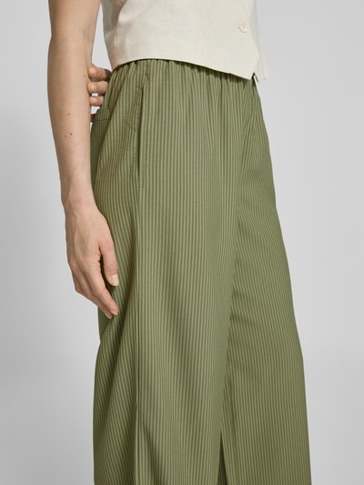 Christian Berg Woman Stoffhose mit elastischem Bund Khaki 3