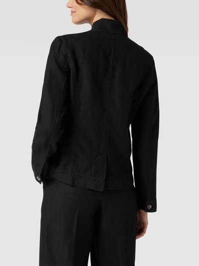 Christian Berg Woman Hemdbluse aus Leinen Schwarz 5