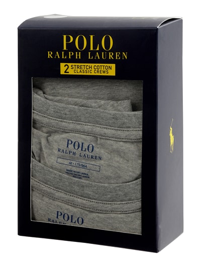 Polo Ralph Lauren Underwear T-shirt met stretch in set van 2 stuks Lichtgrijs gemêleerd - 2