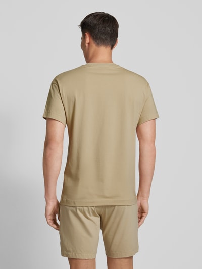 HUGO T-Shirt mit Label-Print Sand 5