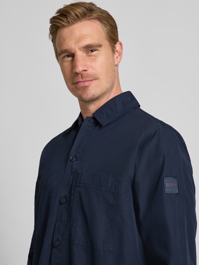 BOSS Orange Freizeithemd aus reiner Baumwolle Modell 'LOCKY_2' Marine 3