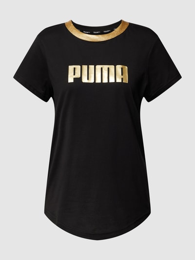 PUMA PERFORMANCE T-Shirt mit Label-Print Modell 'Deco' Black 2