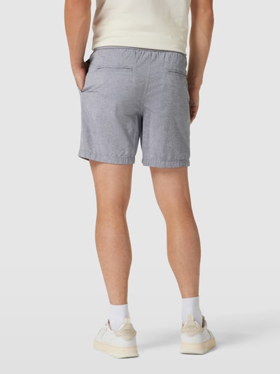 Knowledge Cotton Apparel Shorts met elastische band Antraciet gemêleerd - 5