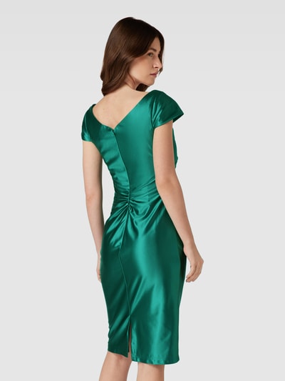 Luxuar Cocktailkleid mit Raffungen Dunkelgruen 5