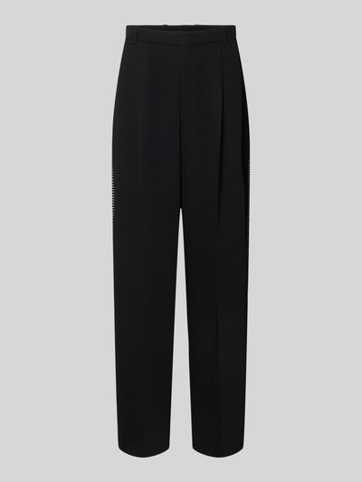 HUGO Wide Fit Hose mit Bundfalten und Schurwoll-Anteil Modell 'FEDIX' Black 2