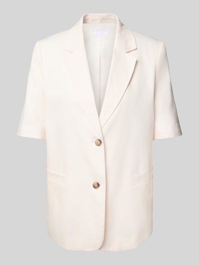Jake*s Collection Relaxed Fit Blazer mit Leinen-Anteil Beige 2