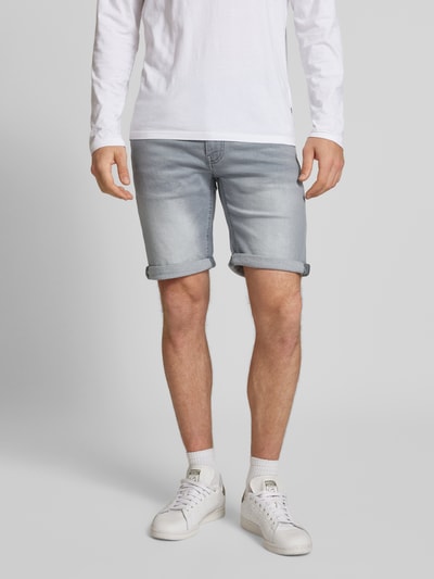 Blend Korte skinny fit jeans in 5-pocketmodel, model 'TWISTER' Lichtgrijs - 4