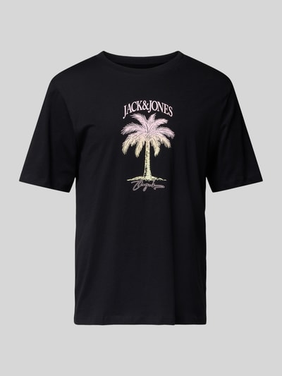 Jack & Jones T-Shirt mit Motiv-Print Modell 'ALMERIA' Black 2