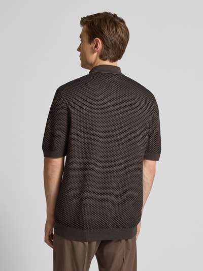 Cinque Regular fit poloshirt met knoopsluiting, model 'Janne' Marineblauw - 5