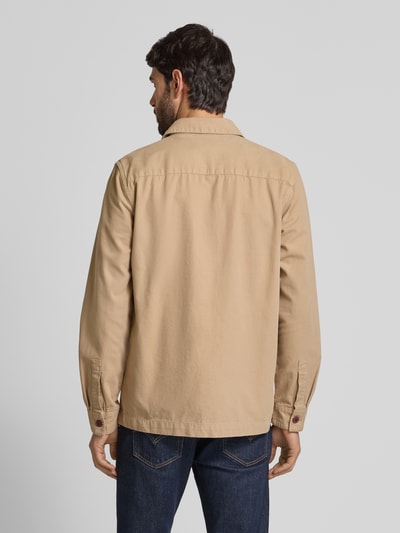 Barbour Hemdjacke mit Knopfleiste Sand 5