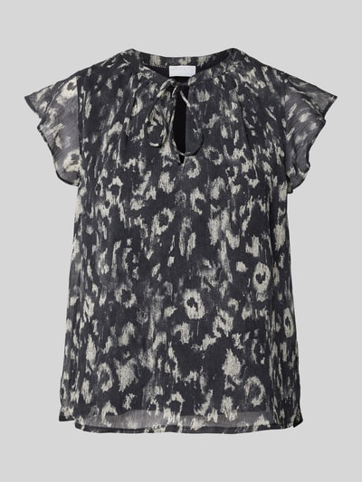 Jake*s Collection Bluse mit Allover-Print Black 2