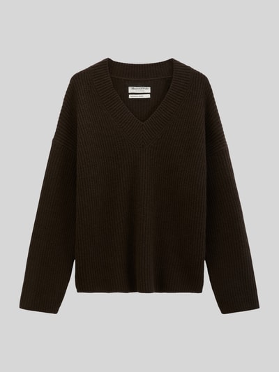 Marc O'Polo Loose fit pullover van wolmix Donkerbruin - 2