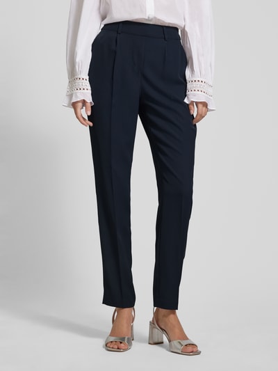 Zero Spodnie materiałowe z wpuszczanymi kieszeniami w stylu francuskim Granatowy 4
