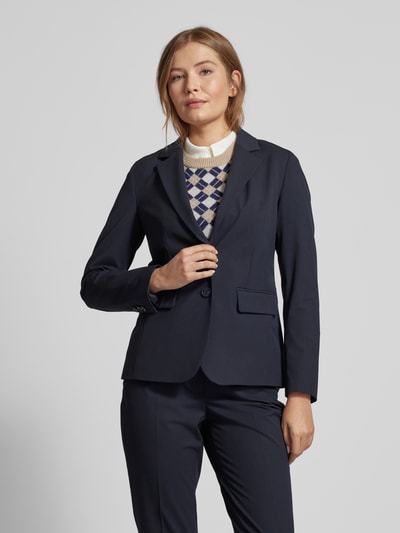 More & More Regular fit blazer met reverskraag Marineblauw - 4