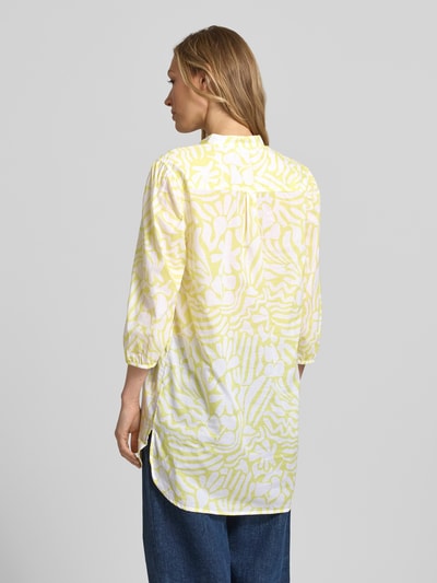 Christian Berg Woman Relaxed Fit Tunika-Bluse mit floralem Allover-Print Pastellgelb 5