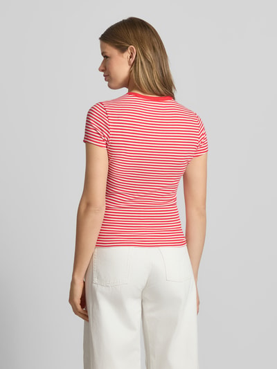 Tommy Jeans slim fit T-shirt van katoenmix Rood - 5