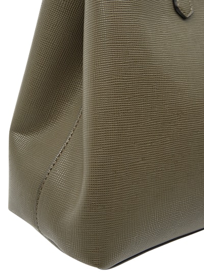 L.Credi Torba shopper z zawieszką z logo  Khaki 4