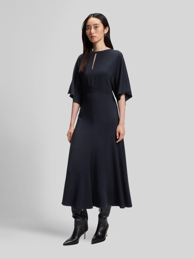 BOSS Midikleid mit Schlüsselloch-Ausschnitt Marine 4