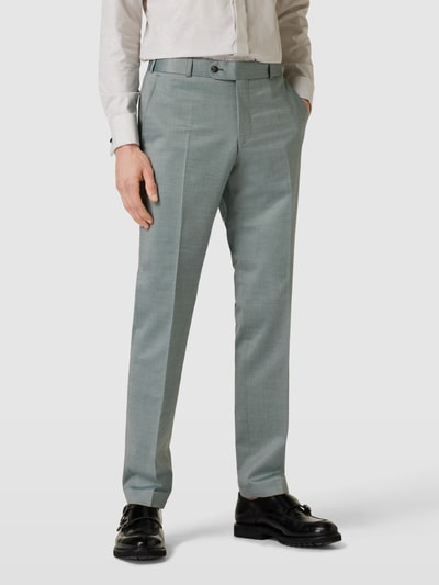 Wilvorst Pantalon met fijn motief Lindegroen - 4