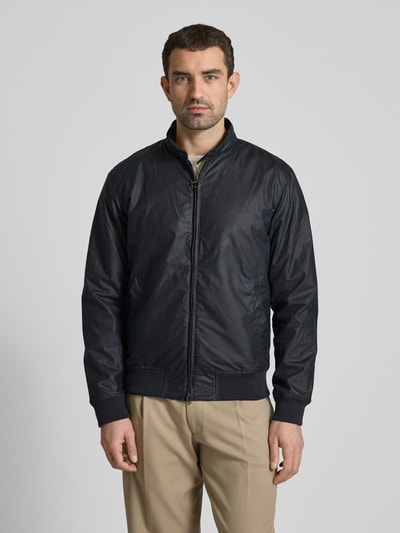 Barbour Jacke mit Zweiwege-Reißverschluss Modell 'ROYSTON' Marine 4