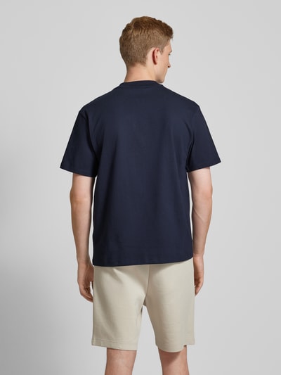 HUGO T-Shirt mit Label-Print Modell 'Dapolino' Marine 5
