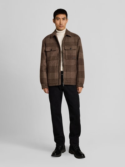 Tom Tailor Hemdjacke mit Label-Detail Beige 1