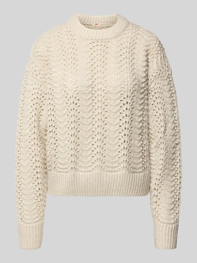 Levi's® 300 Relaxed Fit Pullover mit Woll-Anteil Offwhite 1