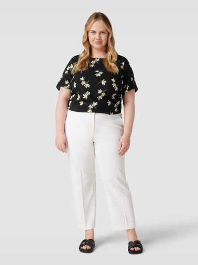 Vero Moda Curve Bluzka PLUS SIZE ze zwierzęcym nadrukiem model ‘EASY’ Czarny 1