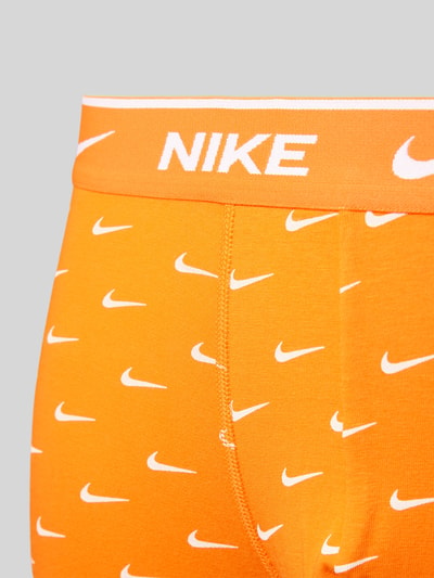 Nike Trunks mit elastischem Label-Bund Modell 'E-DAY' im 3er-Pack Orange 2