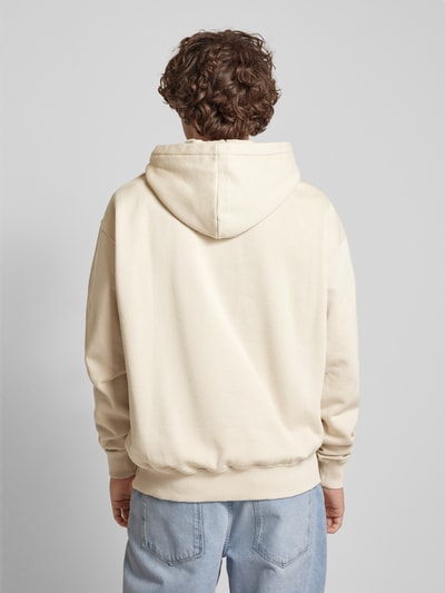 Pegador Oversized hoodie met labelstitching Beige - 5