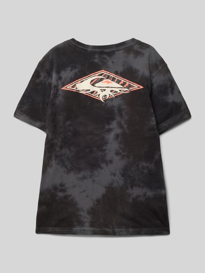 Quiksilver T-shirt z nadrukiem z logo Jasnoturkusowy 3