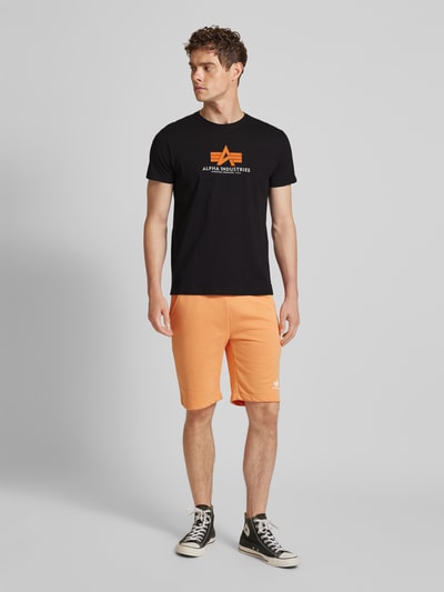 Alpha Industries T-shirt met labelprint Zwart - 1