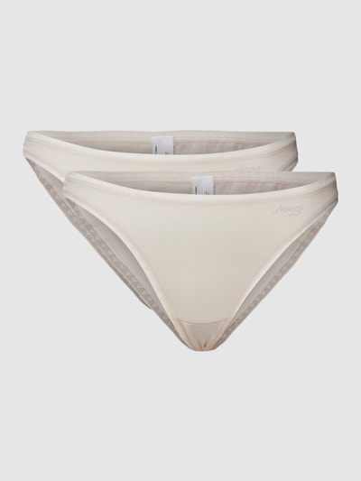 Sloggi Slip mit Label-Details im 2er-Pack Beige 2