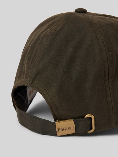 Barbour Basecap mit Label-Stitching Modell 'BEAULY' Oliv 3